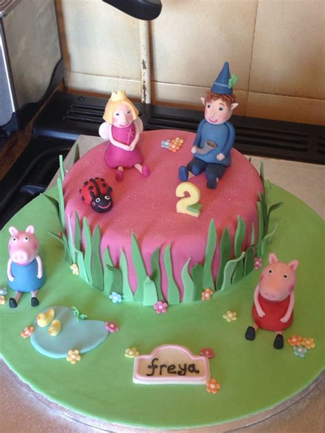 Peppa pig and Ben and holly cake | Anniversaire