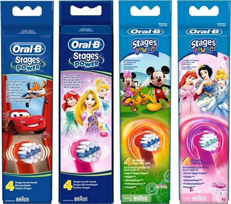 Braun Oral-B Stages Power Kids Replacement Brush Heads Disney Cars 4 Pack : Amazon.co.uk: Health ...