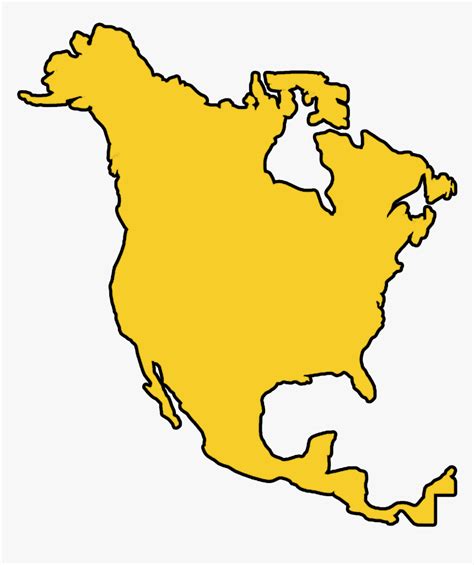 North America Map Clipart