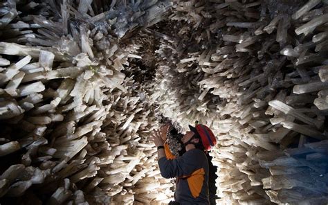 Located in Naica, Chihuahua, Mexico at a depth of 300 meters. The cave ...