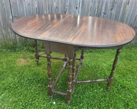Drop Leaf, Drop Leaf Table, Gateleg Table, Wood Table, Antique Table ...