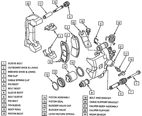 Disc Brake Schematic Diagram