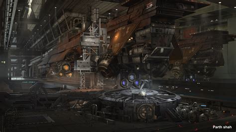 ArtStation - Scifi Shipyard