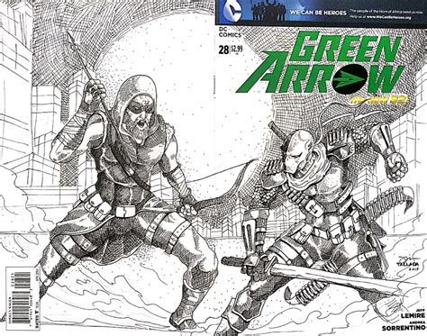 Green Arrow vs. Deathstroke, in Ben BB's Sketch Cover Art - Pinoy ...