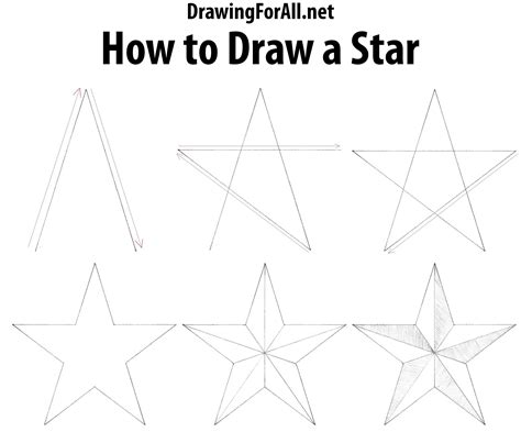 How to Draw a Star | Drawing tutorial, Drawings, Writing art