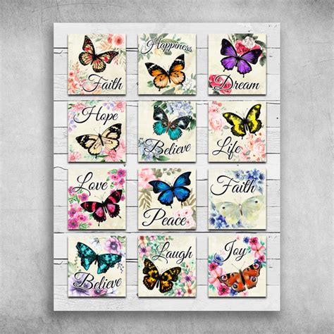 Butterfly Faith Happiness Dream Hope Believe Life - FridayStuff