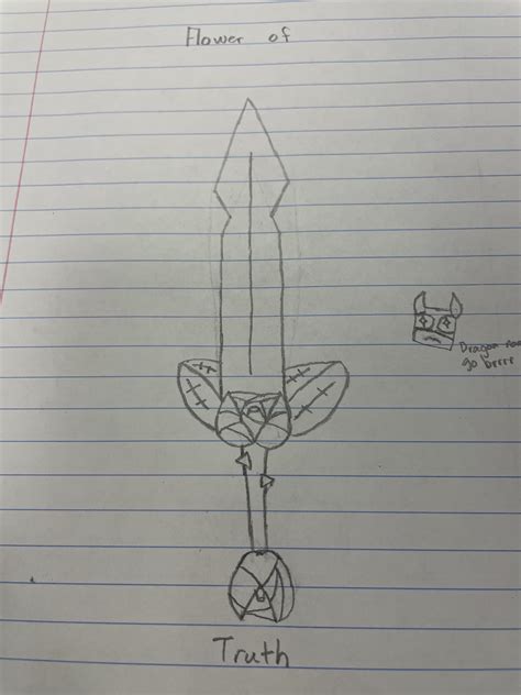 Drew my take on the flower of truth! (Acts like a sword, why not make ...