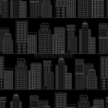 Black White Skyscrapers Stock Illustrations – 3,499 Black White ...
