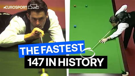 HISTORIC Ronnie O'Sullivan fastest 147 break in only 5 minutes and 20 ...