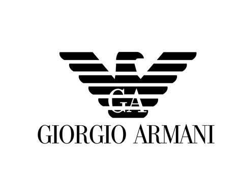 Giorgio Armani Brand Logo Symbol Black Design Clothes Fashion Vector ...