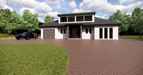 Modern Chalet Bungalow ready for Building Control - Houseplansdirect