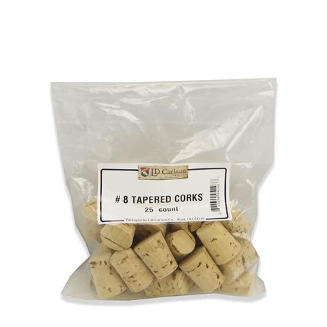 #8 Tapered Wine Corks - 25 per bag - Canuck Homebrew Supply