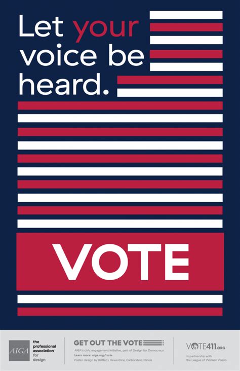 Design a Poster for AIGA’s 2016 Get Out the Vote Campaign | Get out the ...