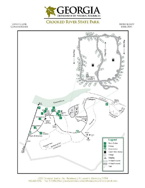 Crooked River State Park Map - 6222 Charlie Smith Sr Highway St ...