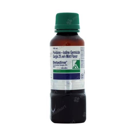 BETADINE GARGLE 100 ML, Price, Composition & Generic Alternatives - Medkart