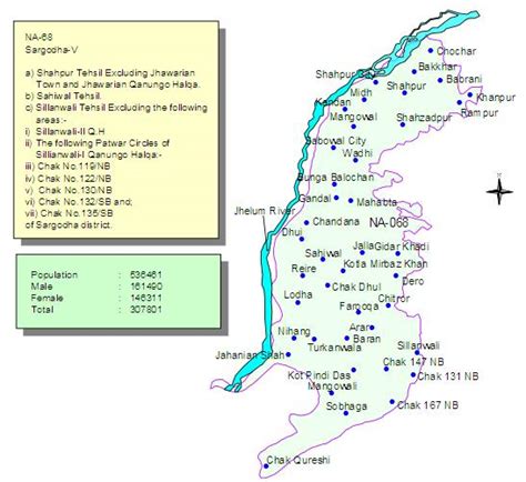 PP-68 Sargodha Constituency Map – Paki Mag