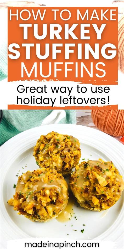 Turkey Leftover Stuffing Muffins Recipe - Made In A Pinch