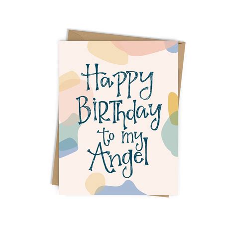 Happy Birthday to My Angel birthday card for loved one BLANK | Etsy