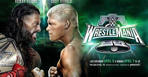 Cody Rhodes vs. Roman Reigns Set for WWE WrestleMania 40