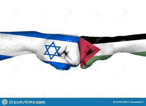 Israel - Palestine Relations Concept. Flags Of Israel And Palestine ...