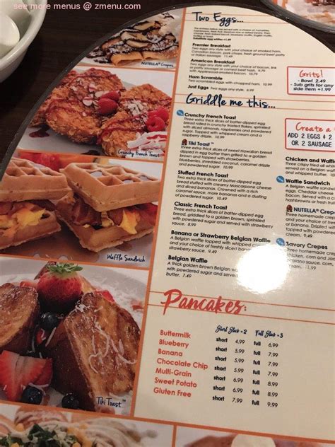 Menu at Broken Yolk Cafe, Tampa