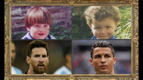 Lionel Messi v Cristiano Ronaldo | Picture Comparison Age 1-30 - YouTube