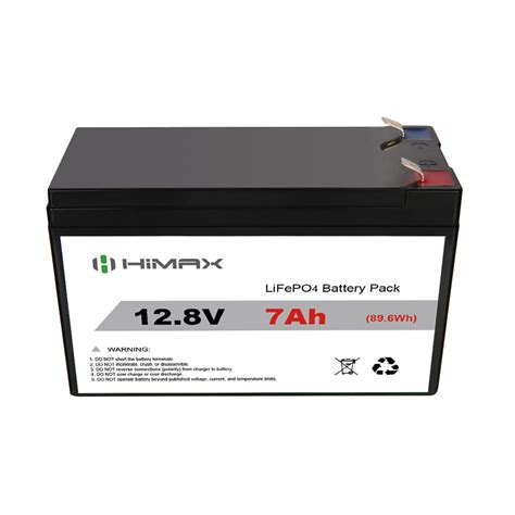 12V 7Ah Custom Lithium Battery Pack | Himax Manufacturer