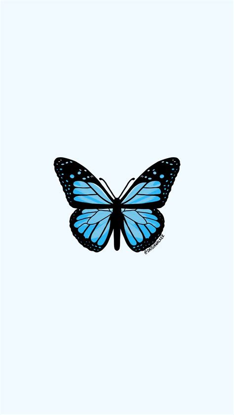 Light Blue Butterfly | Butterfly wallpaper iphone, Blue butterfly ...