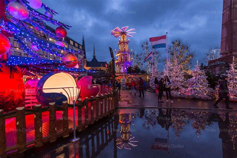 Christmas Market at Place de la Constitution in Luxembourg – Stock ...