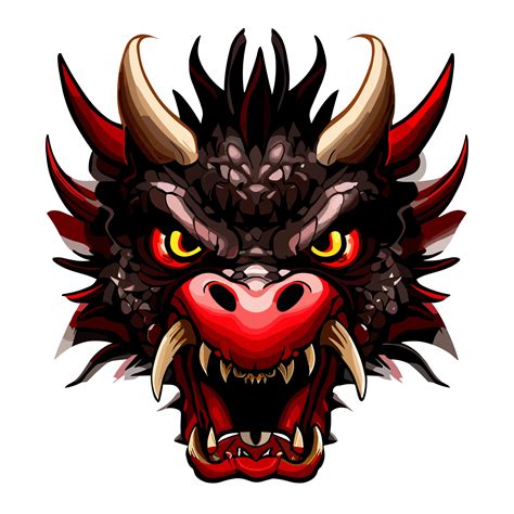 Dragão face clipart transparente fundo 24043945 PNG