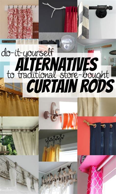 Remodelaholic | 25+ Creative DIY Curtain Rod Tutorials