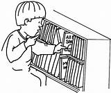 Bookshelf Coloring Page At GetColoringscom  Free Printable Colorings sketch template