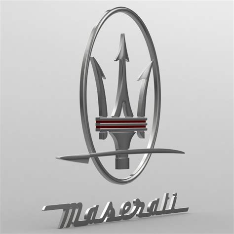 Maserati logo 2 3D Model - 3DHunt.co