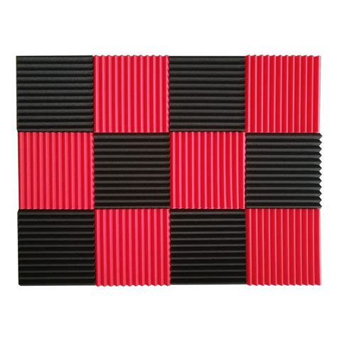 12 Pcs Acoustic Panels Soundproofing Foam Acoustic Tiles Studio Foam ...