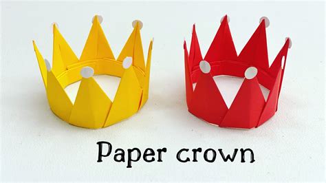 How To Make Easy Mini Paper Crown For Kids / Nursery Craft Ideas ...