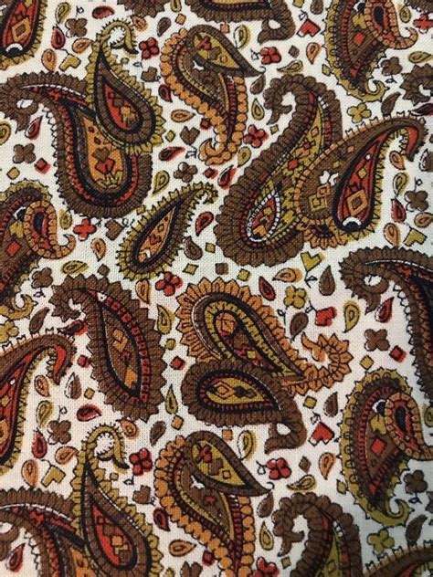 80 x 44 awesome vintage paisley fabric w/ | Etsy | Paisley fabric, Square quilt, Paisley