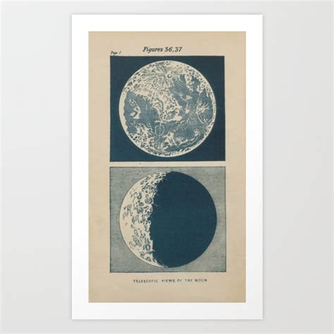 Two Moons Art Print by Blue Specs Studio | Society6