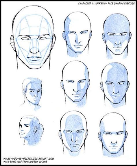 Shading faces, How to shade, Drawing reference