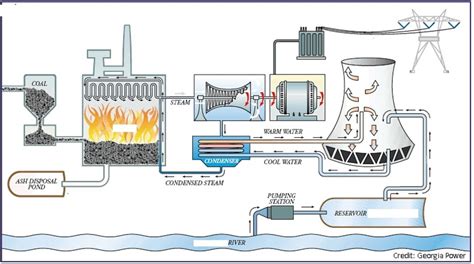 Parts of a Coal-fired Power Plant Diagram | Quizlet