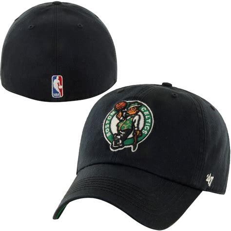 Mens Boston Celtics '47 Brand Black Franchise Fitted Hat - NBA Store