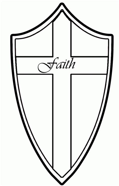 Shield Of Faith Coloring Page - Coloring Home