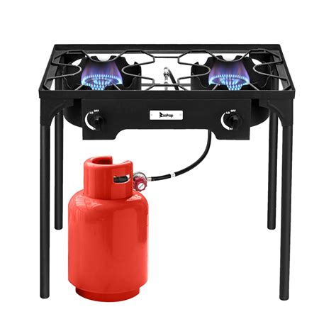 ZOKOP EX72 Outdoor Camp Stove High Pressure Propane Gas Cooker Double ...