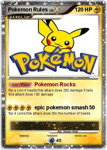 Pokémon Pokemon Rules 1 1 - Pokemon Rocks - My Pokemon Card