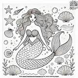 25  Enchanting Mermaid Coloring Pages For Kids sketch template