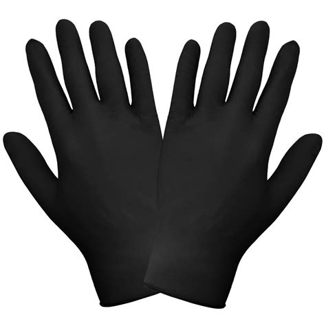 Black Nitrile Gloves Bulk - Box of 100 (X-Large) | Motor Supply Co