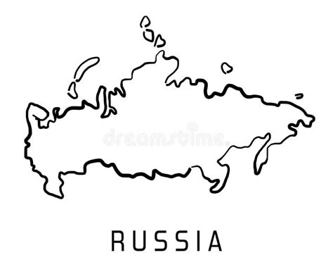 Russia Outline Skyline, Russian Flat Thin Line Icons, Landmarks, Illustrations. Russia Cityscape ...