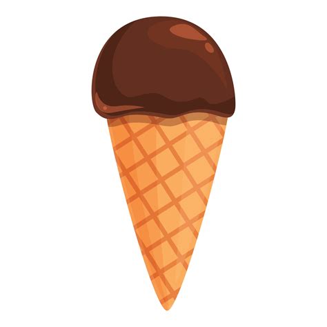 Chocolate ice cream icon cartoon vector. Cocoa candy 14342310 Vector Art at Vecteezy