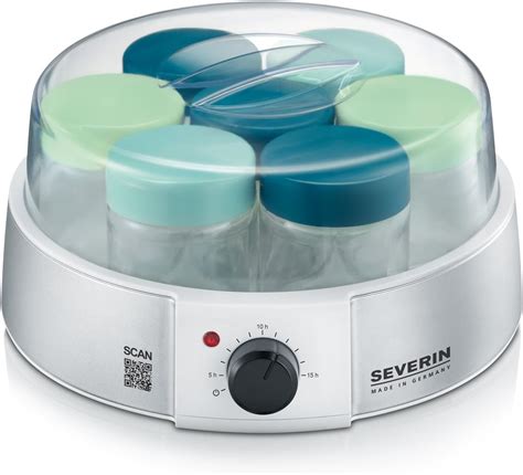 Severin Yoghurt Maker with Timer which Includes 7 Jars and with 13 W of ...