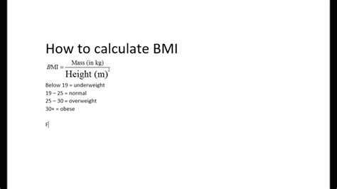 The Right BMI Formula - How To Calculate Your BMI - YouTube | BMI Formula