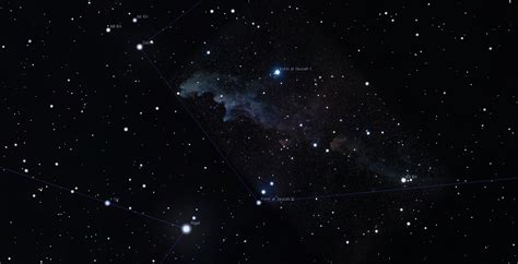 Witch Head Nebula is perfect on October nights